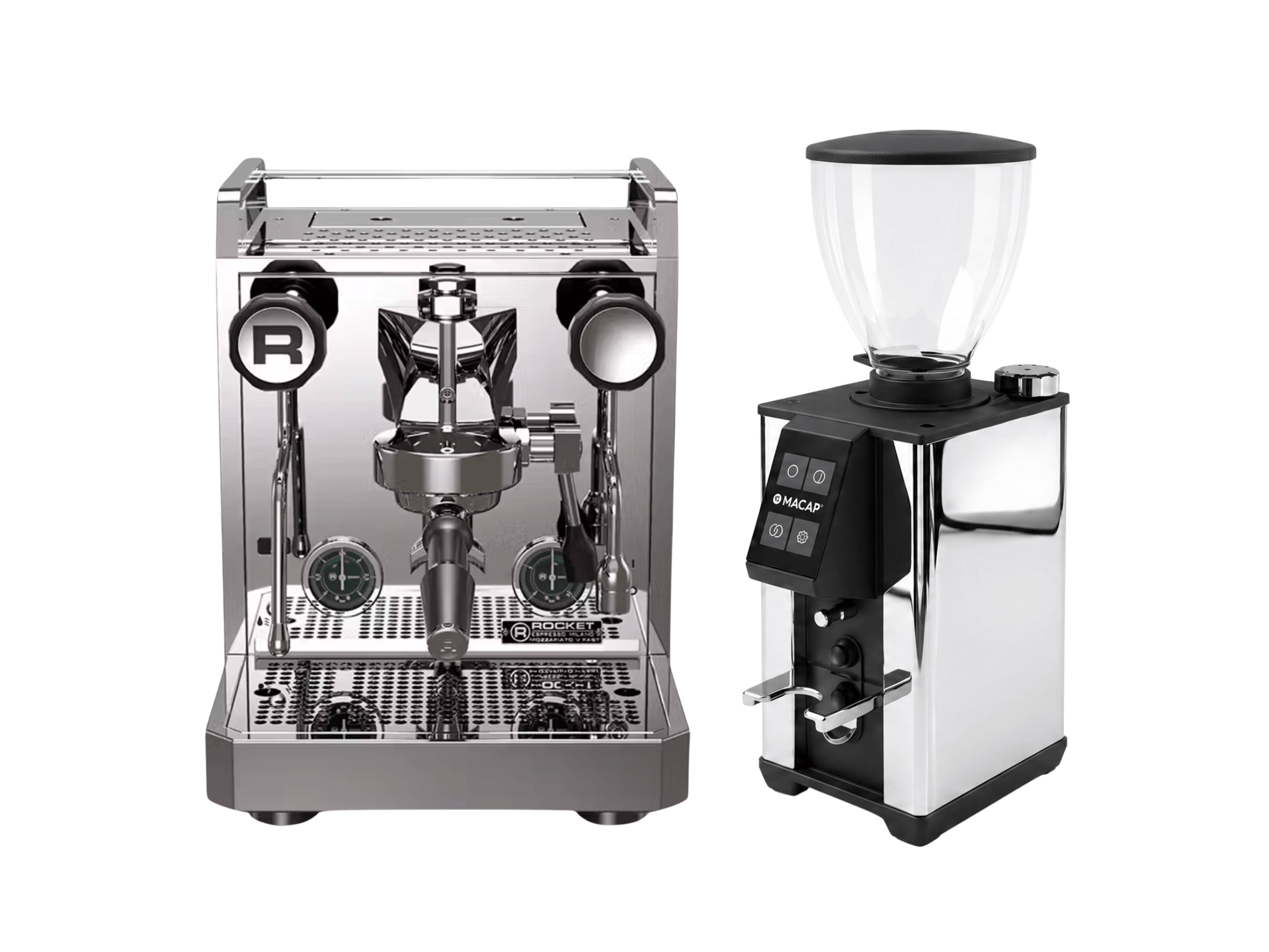 Rocket Mozzafiato Fast V + Macap Leo 55 Bundle – Pro Coffee Gear