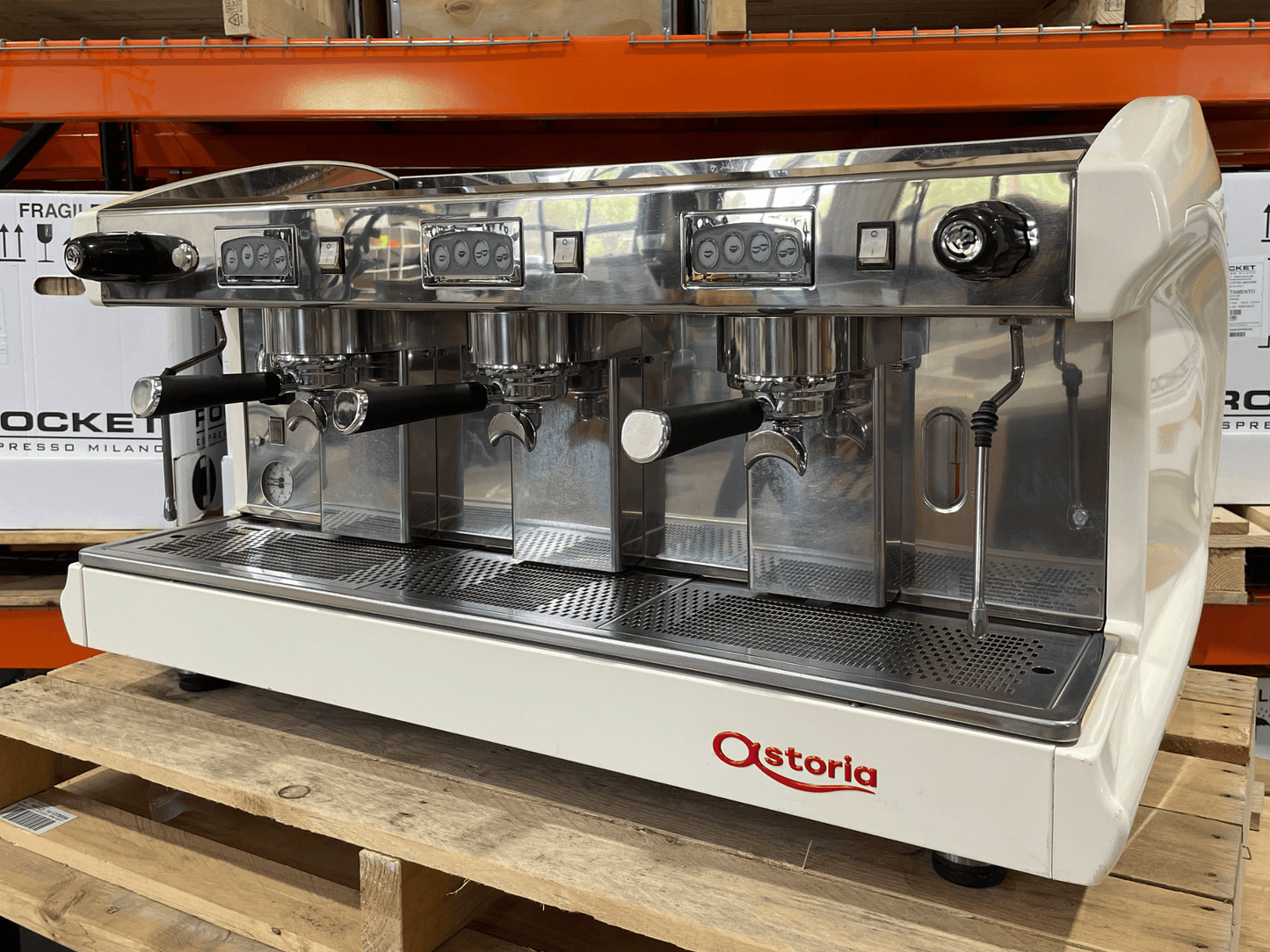 Astoria Forma 3 Group White Renewed Commercial Espresso Machine | Pro Coffee Gear
