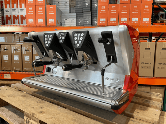 La San Marco 100E 2 Group Red Renewed Commercial Espresso Machine | Pro Coffe Gear