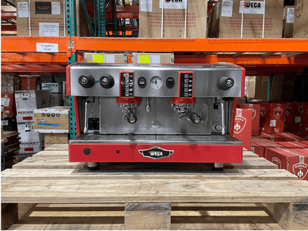 WEGA ATLAS 2 GROUP ESPRESSO MACHINE RED - (renewed)