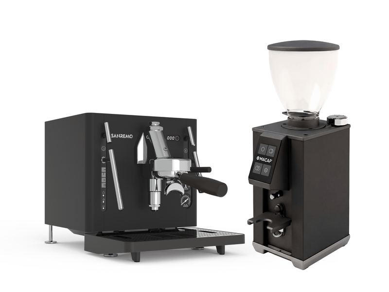 Sanremo Cube R + Macap Leo 55 Bundle | Pro Coffee Gear Sanremo Cube R + Macap Leo 55 Bundle | Pro Coffee Gear