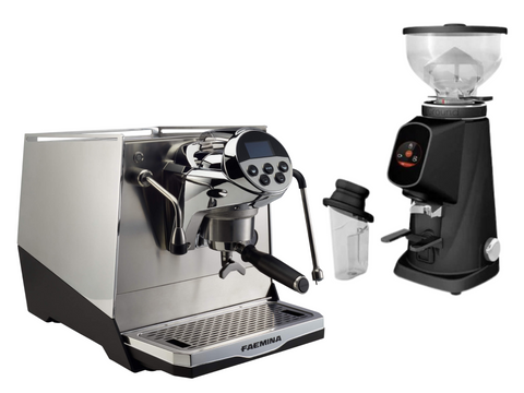 Faema Faemina Espresso Machine + Fiorenzato All Ground Grinder Bundle - Pro Coffee Gear