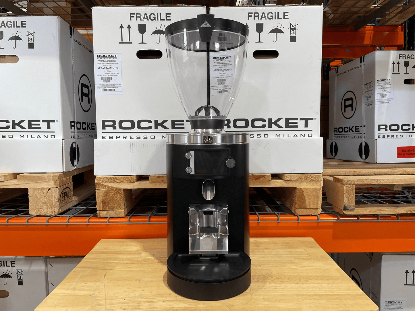  Mahlkönig E80W Grind-by-Sync (GbS) espresso grinder open box Pro Coffee Gear
