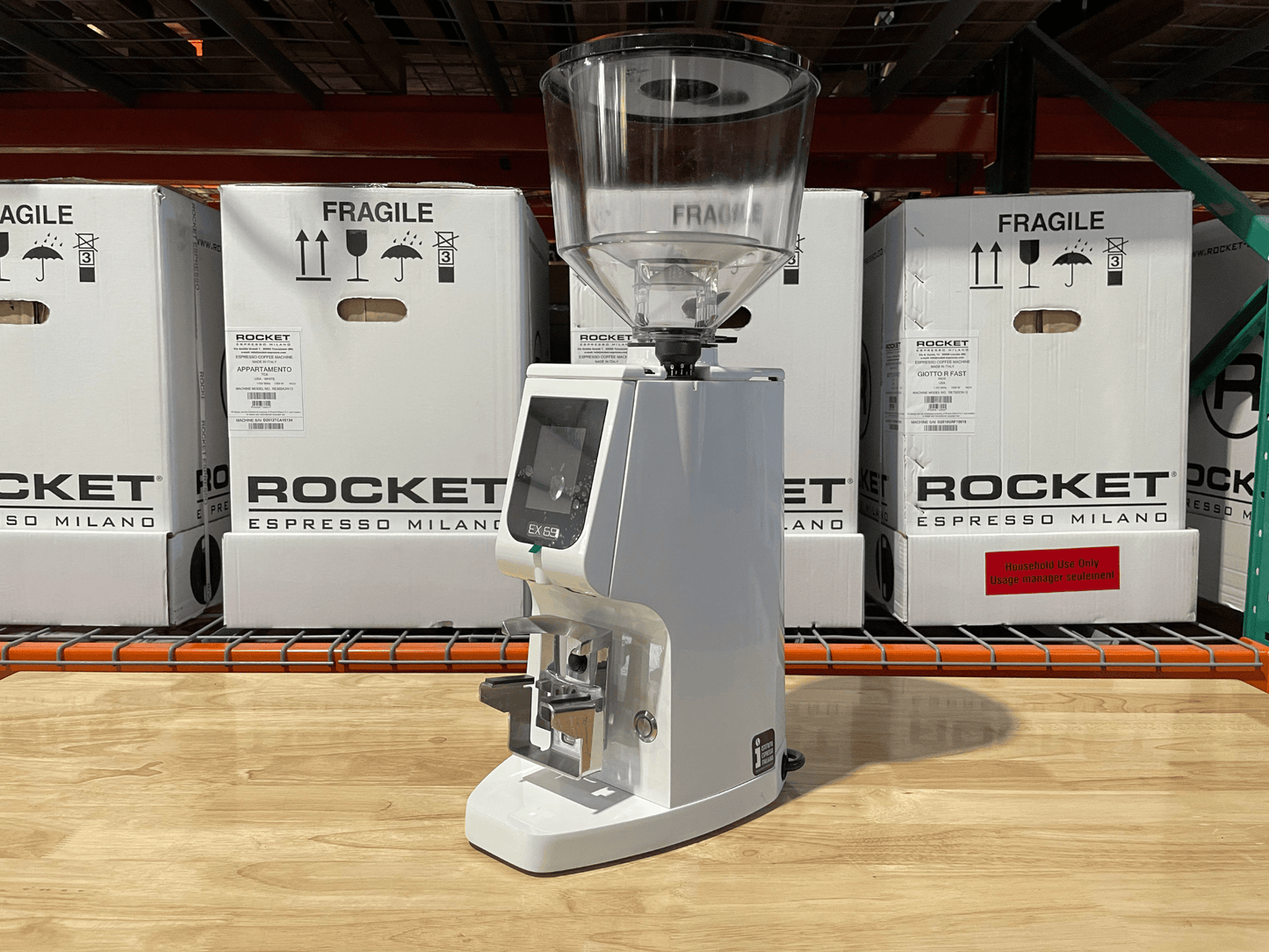 Atom W 65 Diamond Inside White Tall Hopper (Open Box)