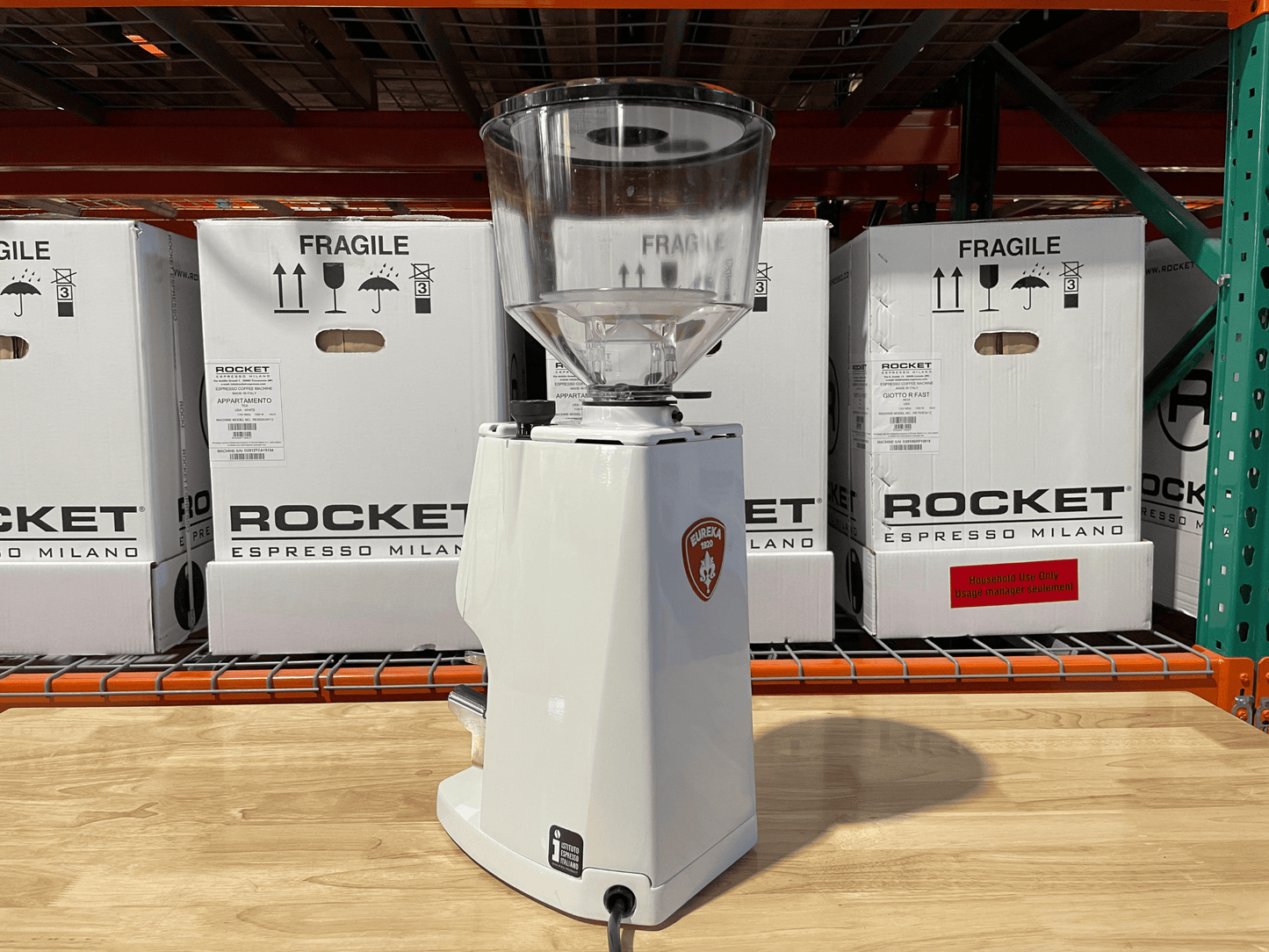 Atom W 65 Diamond Inside White Tall Hopper (Open Box)