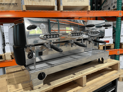 La San Marco 80E 3 Group Black Commercial Renewed Espresso Machine | Pro Coffee Gear