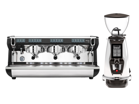 Nuova Simonelli Appia Life Commercial Espresso Machine + Macap MI20 Touch / Anfim Luna Coffee Grinder Bundle | Pro Coffee Gear