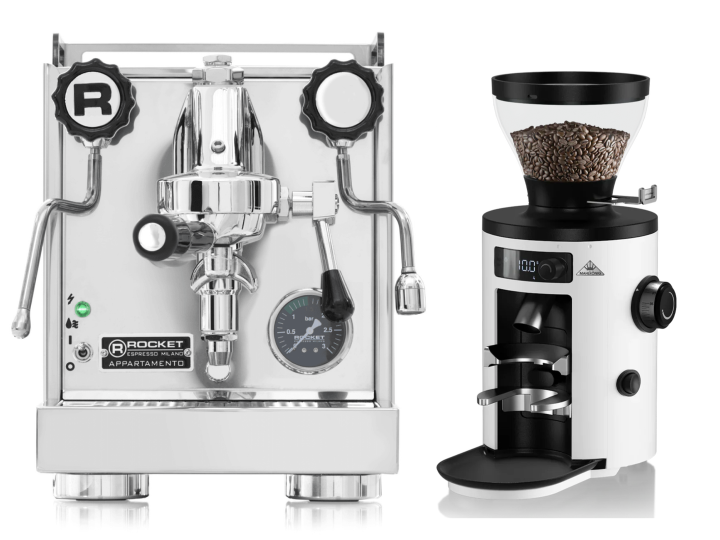 Rocket APPARTAMENTO Espresso Machine + Mahlkonig X54 Grinder BUNDLE | Pro Coffee Gear