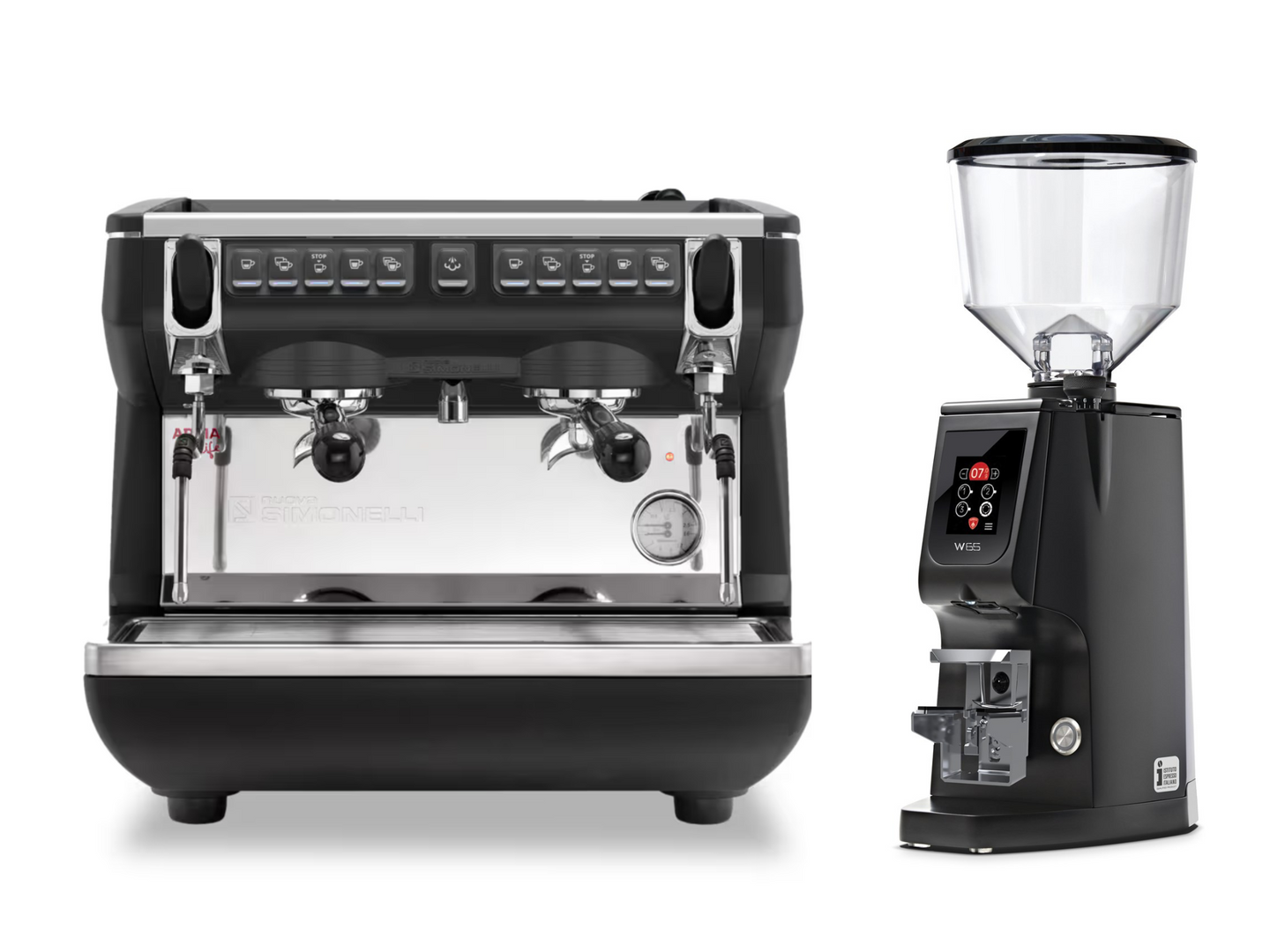 Nuova Simonelli  Appia Life Compact + Eureka Atom W 65 Bundle | Pro Coffee Gear