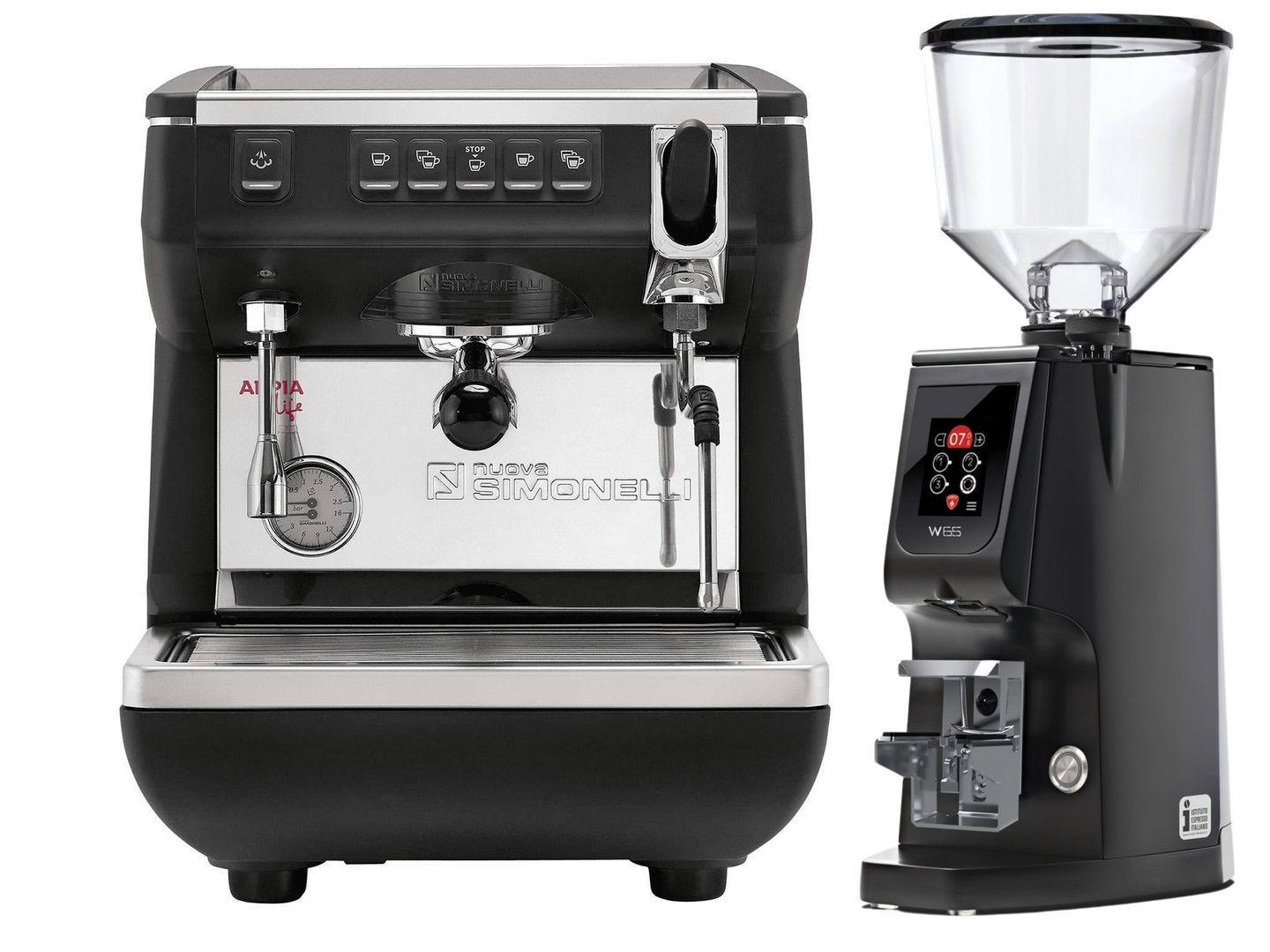 Nuova Simonelli  Appia Life Compact + Eureka Atom W 65 Bundle | Pro Coffee Gear