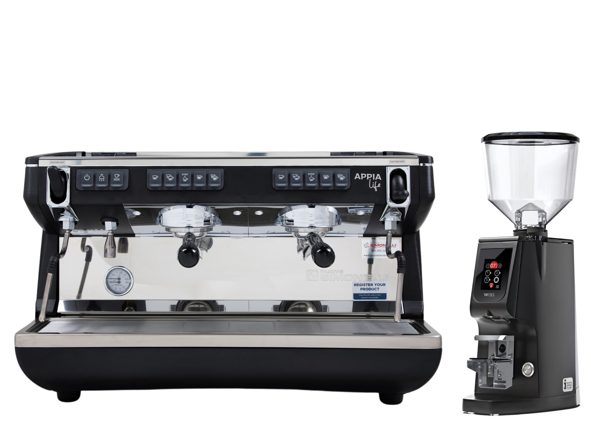 Nuova Simonelli Appia Life + Eureka Atom W 65 Bundle