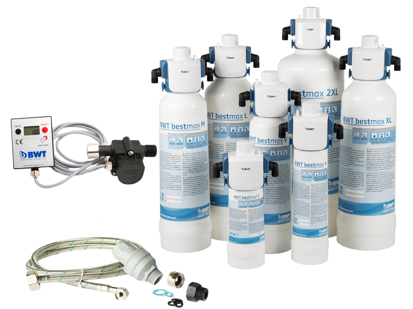 BWT BESTMAX PREMIUM + BWT BESTHEAD FLEX + BWT AQUAMETER + Hose Install Kit Bundle | Pro Coffee Gear