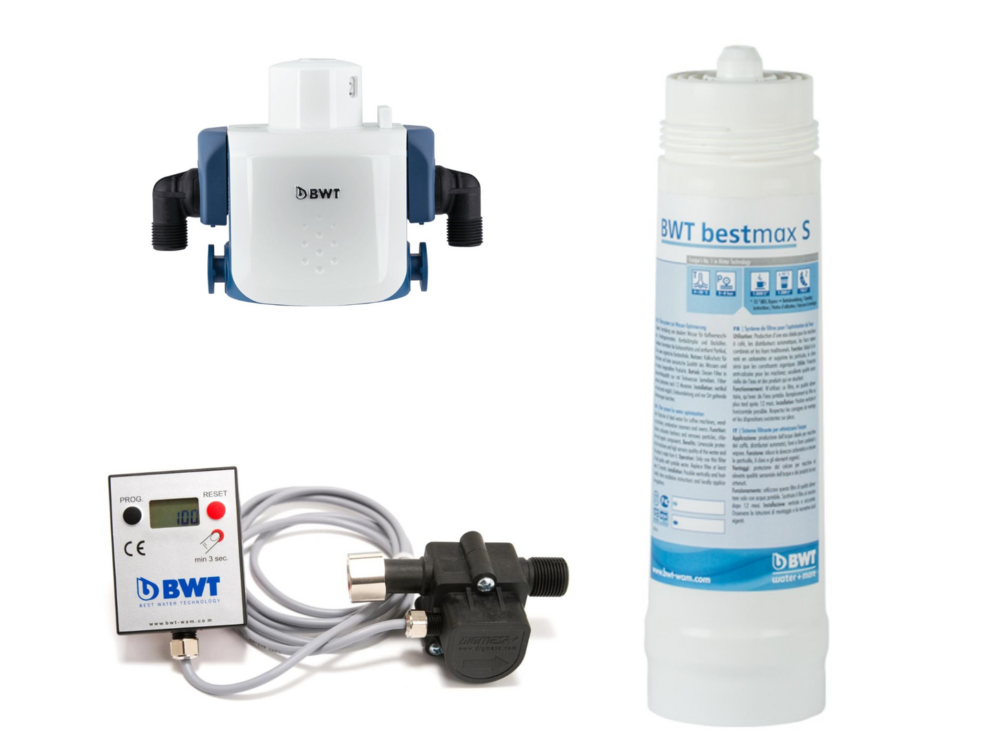 BWT BESTMAX PREMIUM + BWT BESTHEAD FLEX + BWT AQUAMETER + Hose Install Kit Bundle | Pro Coffee Gear