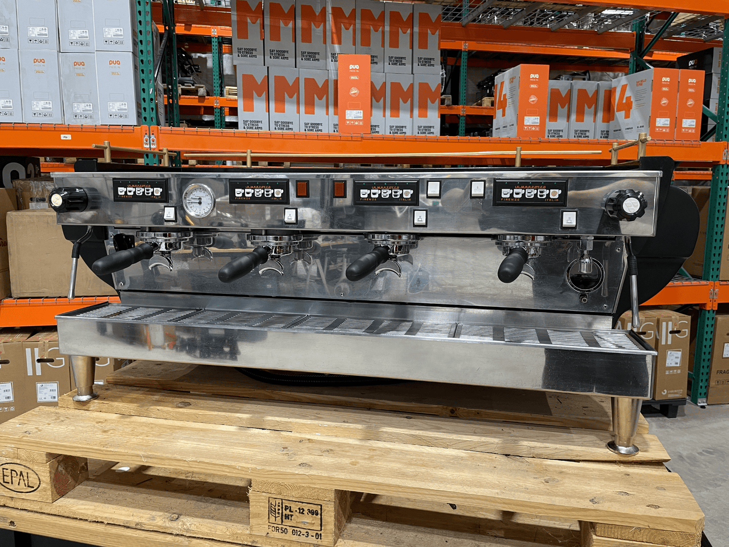 La Marzocco FB70 4 Group Black Espresso Machine | Pro Coffee Gear