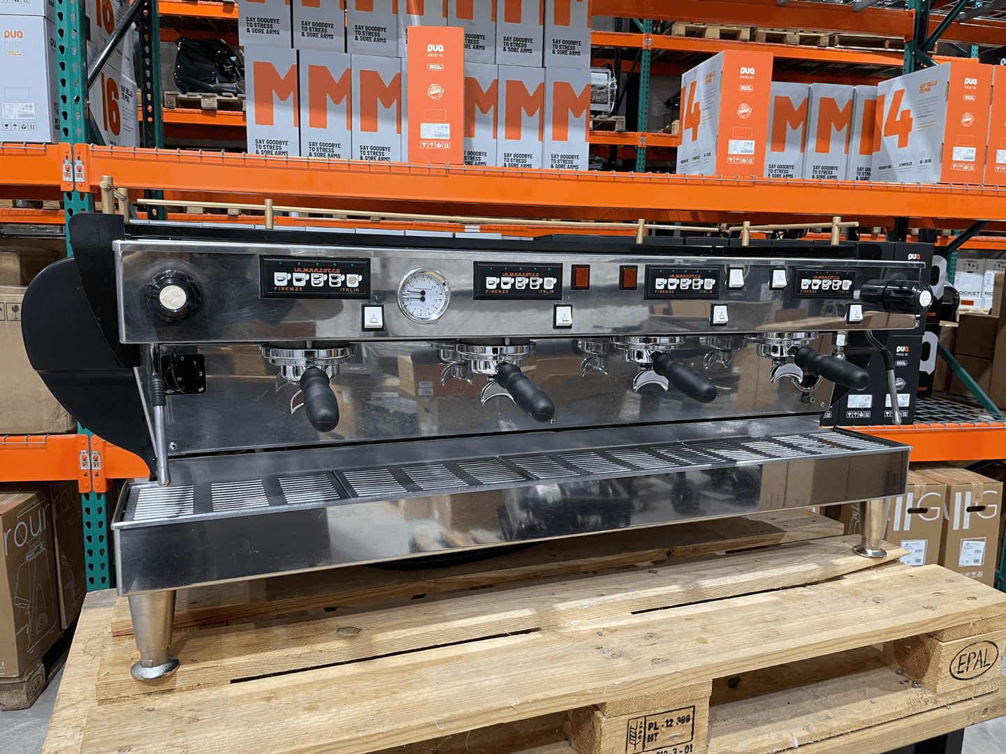 La Marzocco FB70 4 Group Black Espresso Machine | Pro Coffee Gear