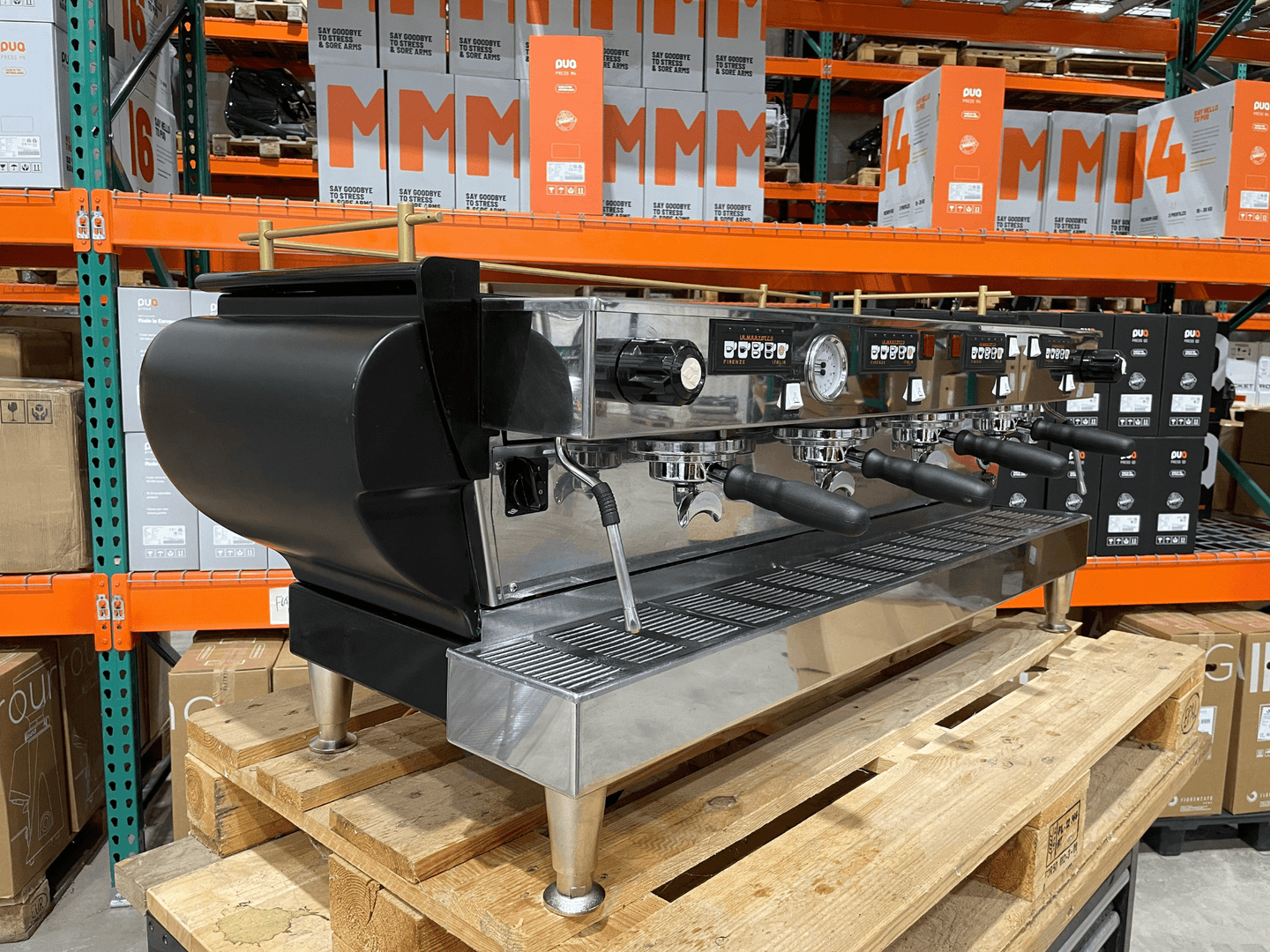 La Marzocco FB70 4 Group Black Espresso Machine | Pro Coffee Gear