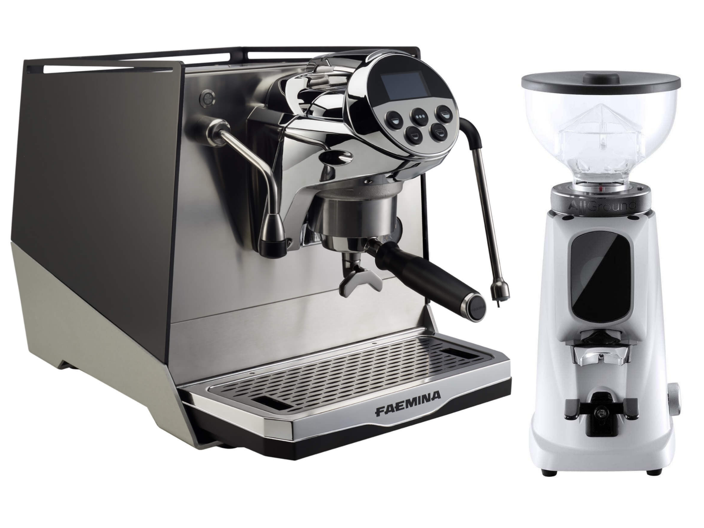 Faema Faemina Espresso Machine + Fiorenzato All Ground Grinder Bundle - Pro Coffee Gear