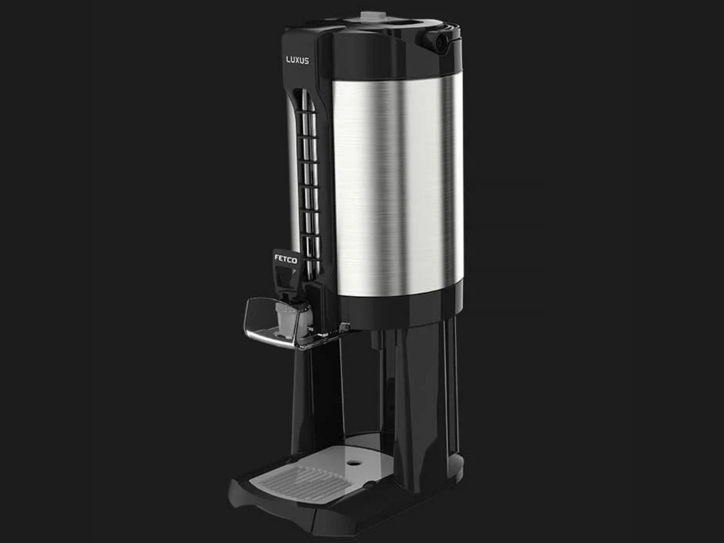 Fetco Luxus LGD Thermal Sight Gauge Coffee Dispenser with Stand | Pro Coffee Gear