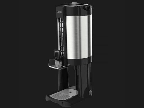 Fetco Luxus LGD Thermal Sight Gauge Coffee Dispenser with Stand | Pro Coffee Gear