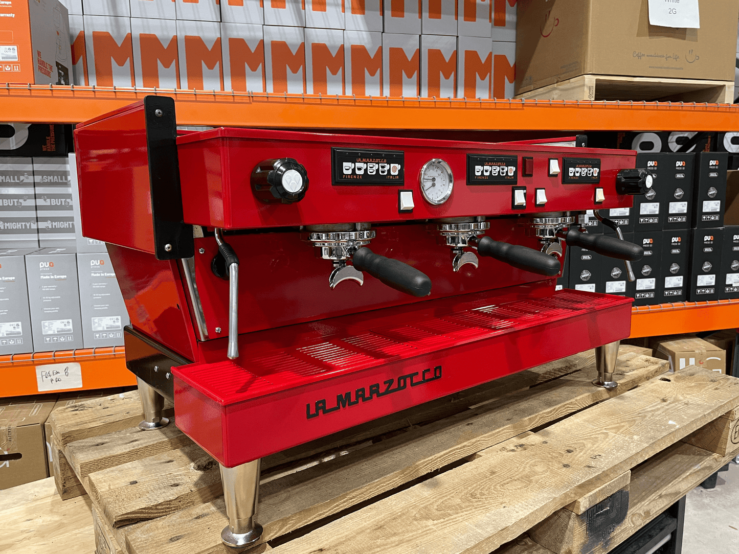 La Marzocco LINEA CLASSIC 3 Group Red Renewed Espresso Machine | Pro Coffee Gear