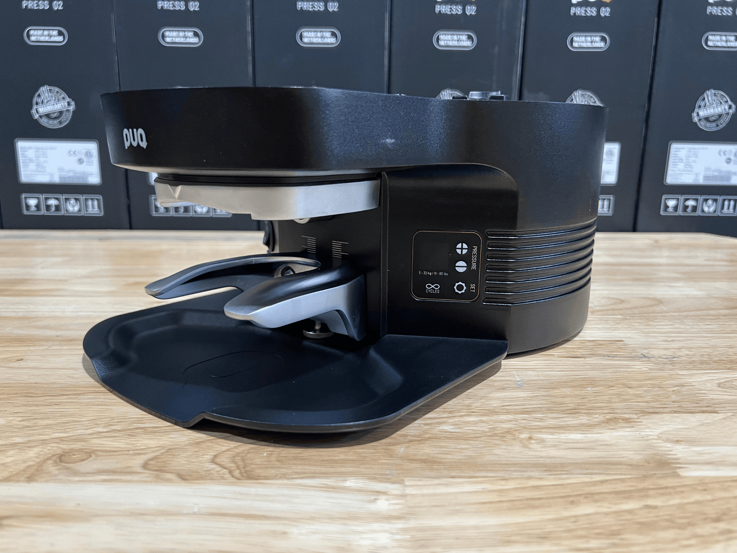 Puq Gen 5 M5 Demo Automatic Coffee Tamper - Pro Coffee Gear