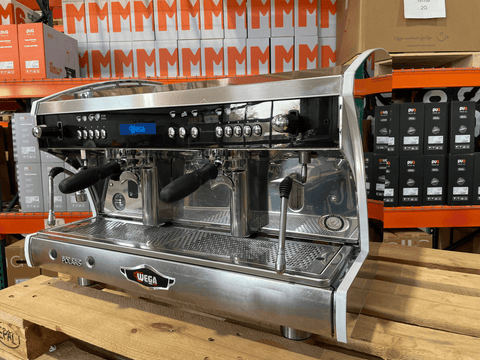 Wega Polaris XTRA 2 Group Chrome Renewed Espresso Machine | Pro Coffee Gear