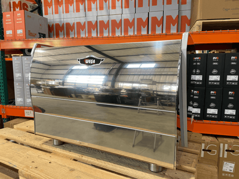 Wega Polaris XTRA 2 Group Chrome Renewed Espresso Machine | Pro Coffee Gear