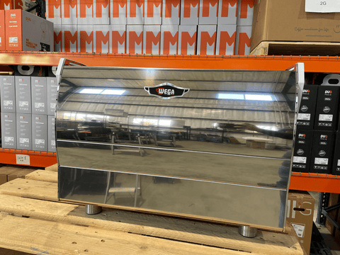 Wega Polaris XTRA 2 Group Chrome Renewed Espresso Machine | Pro Coffee Gear