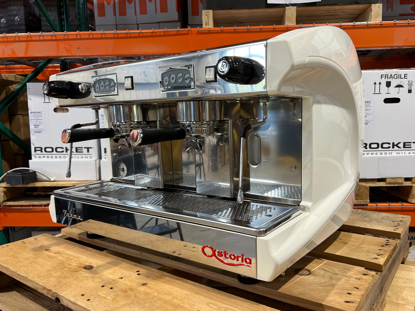 Astoria Forma 2 Group White Renewed Commercial Espresso Machine | Pro Coffee Gear