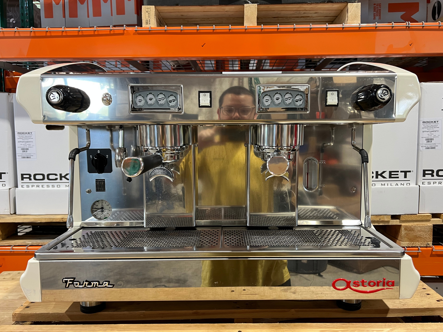 Astoria Forma 2 Group White Renewed Commercial Espresso Machine | Pro Coffee Gear