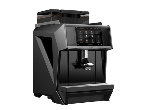 CAYE Smart X 1-Step Super Automatic Espresso Machine, Gray, front angled view