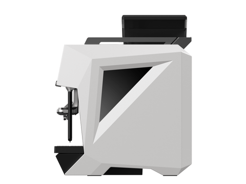 CAYE Smart X Super Automatic Espresso Machine, White, side view