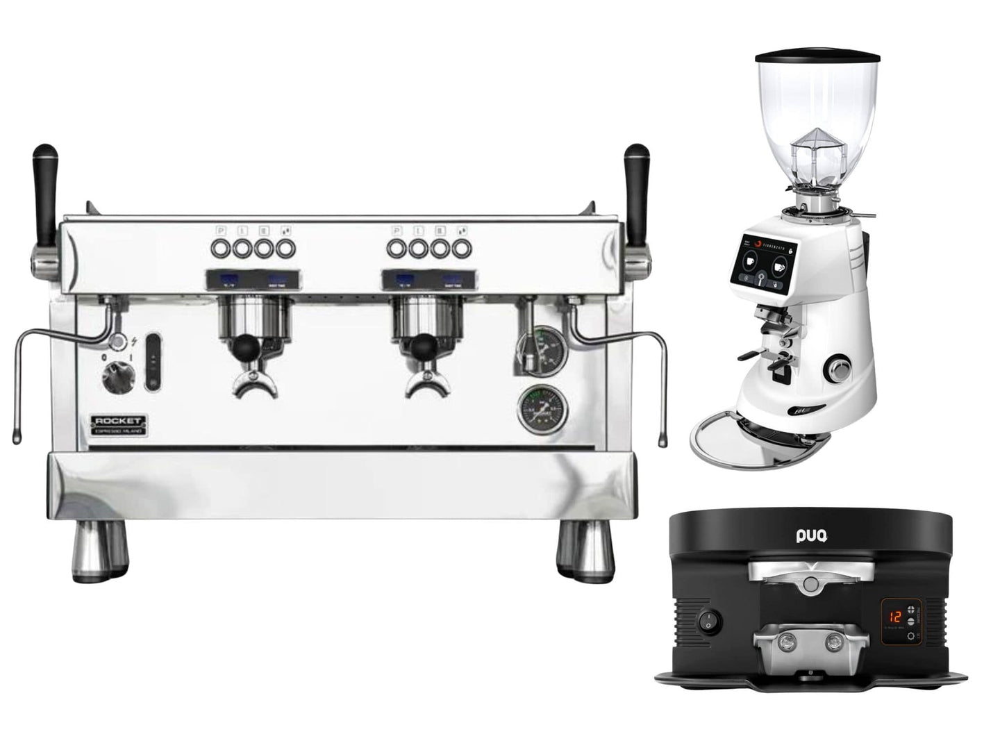 Rocket R9 + Fiorenzato F64 Evo + PUQ M4 Bundle | Pro Coffee Gear