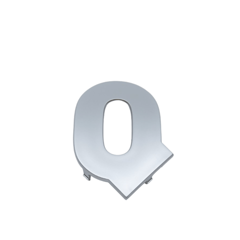 Q Logo Matt Chromium for Puq Q2 | Pro Coffee Gear